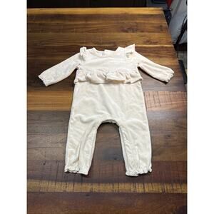 Baby Girl Mud Pie Velvet Romper Size 6-9 Months